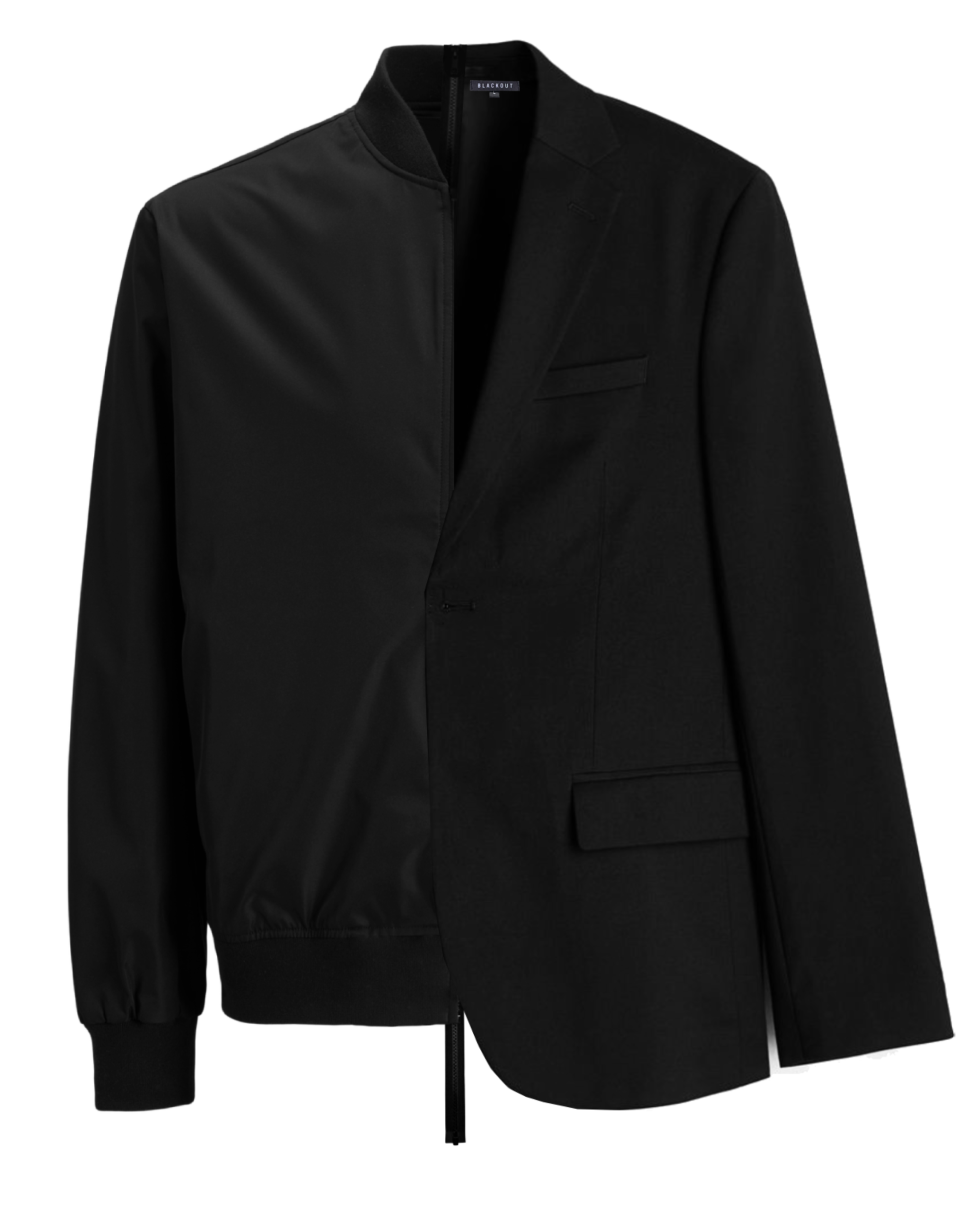 DECONSTRUCTED HYBRID BLAZER/LEFT BOMBER