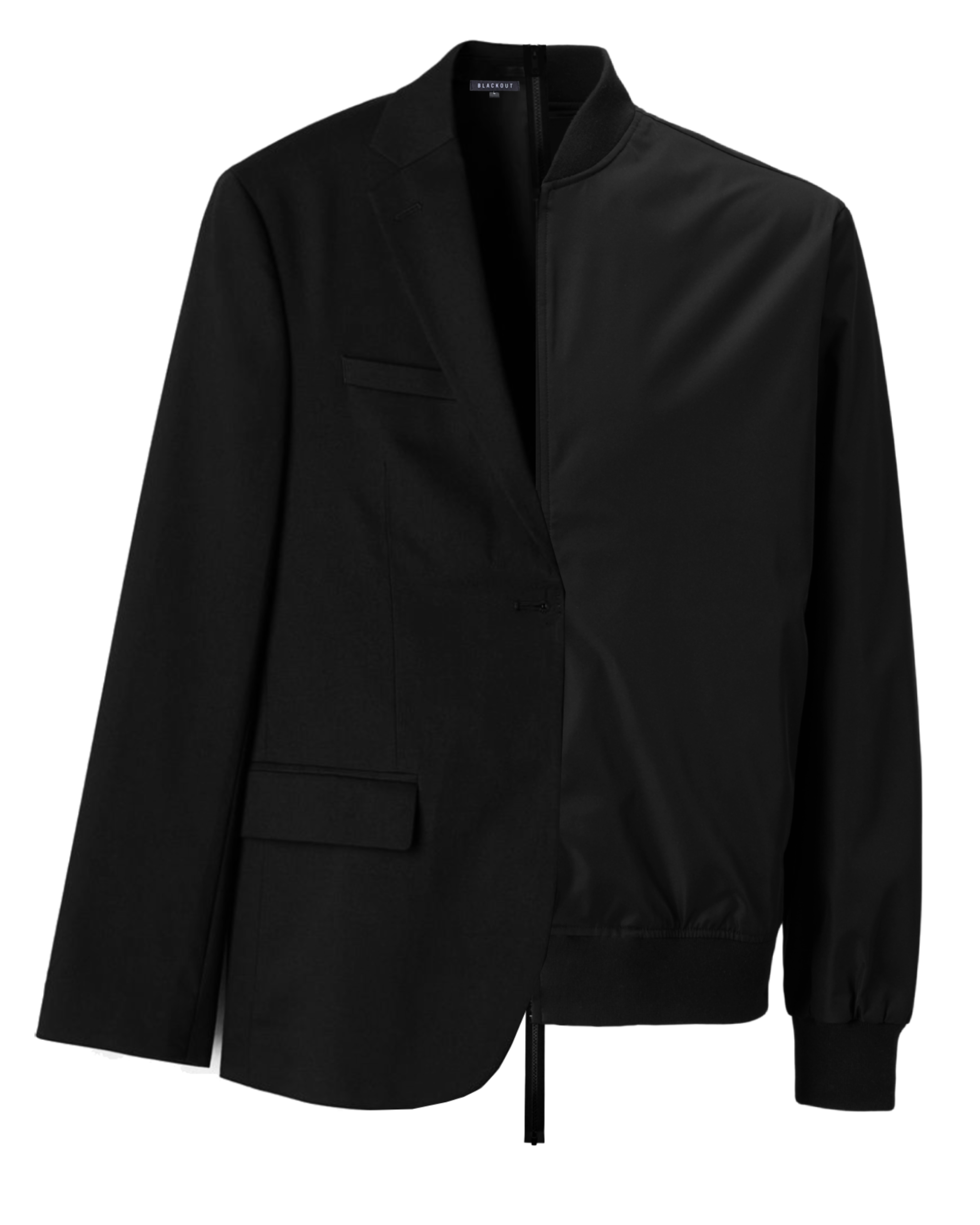DECONSTRUCTED HYBRID BLAZER/LEFT BLAZER