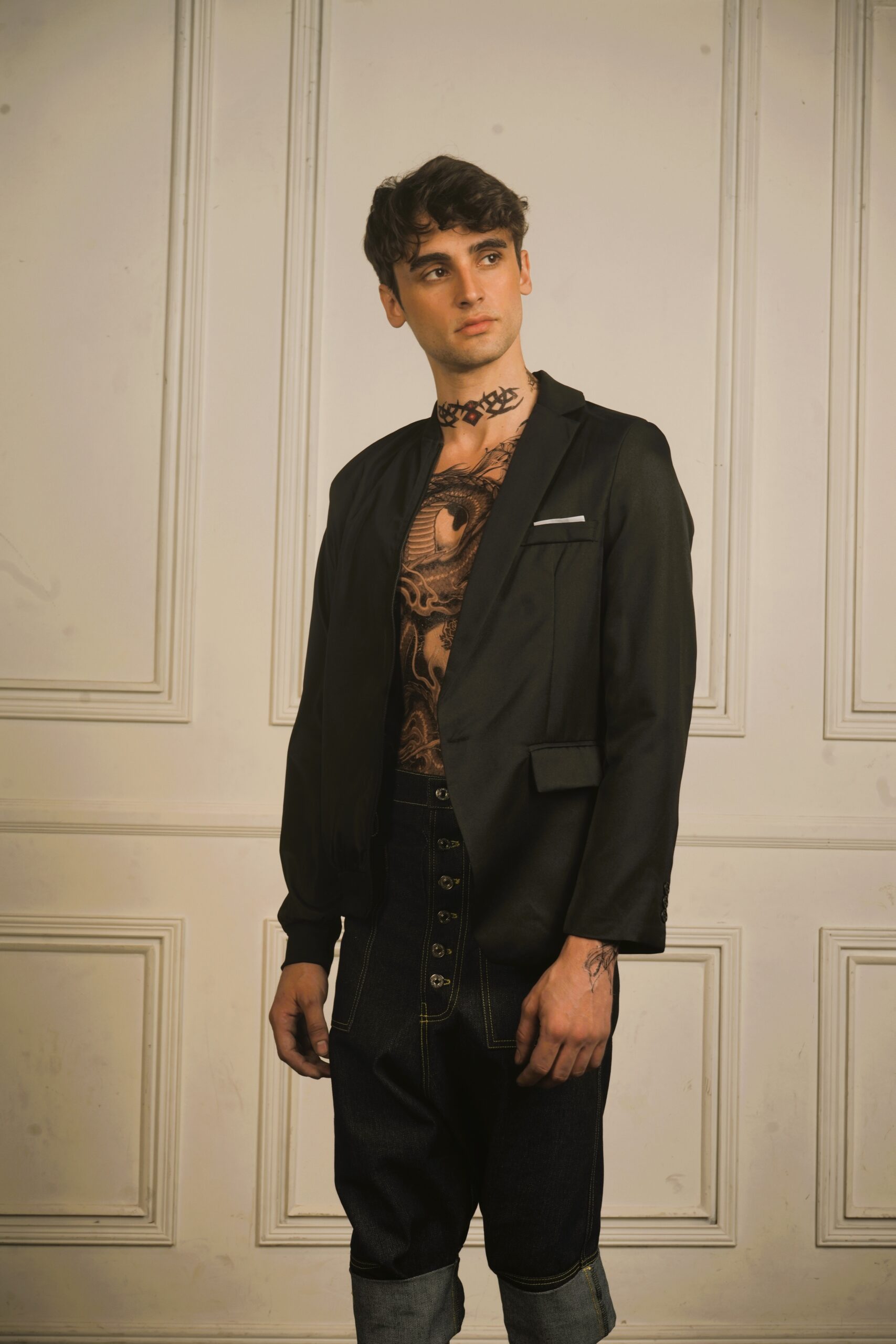 DECONSTRUCTED HYBRID BLAZER/LEFT BOMBER - Image 6